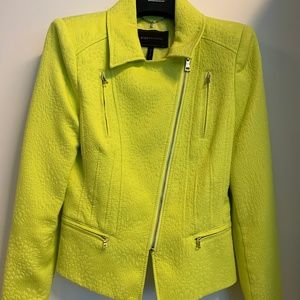Neon Jacquard Moto Jacket